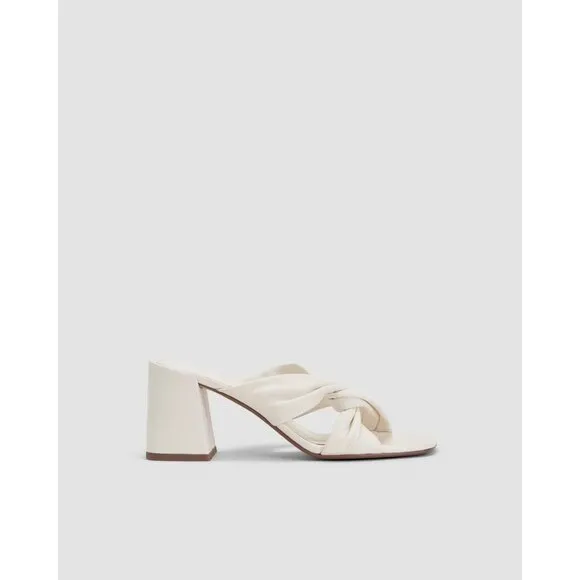 Everlane The Day Twist Heels in Canvas 6 New Womens High Heels Sandals