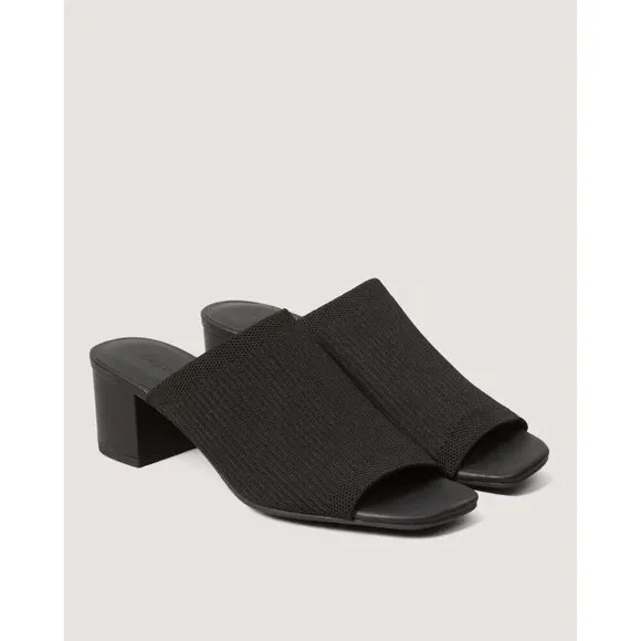 Everlane The Glove Mules in ReKnit Black 9.5 New Womens Slides Sandals Heels