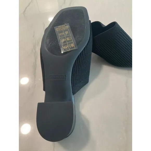 Everlane The Glove Mules in ReKnit Black 9.5 New Womens Slides Sandals Heels