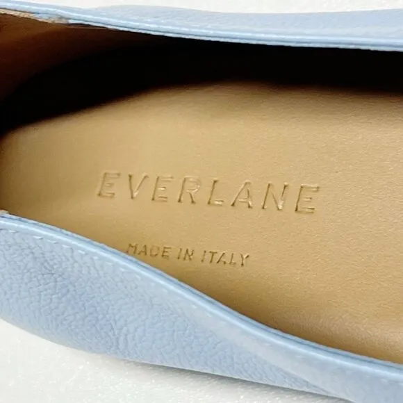 Everlane The Italian Leather Day Glove in Sky Blue Flats Ballets Size 6.5 NEW