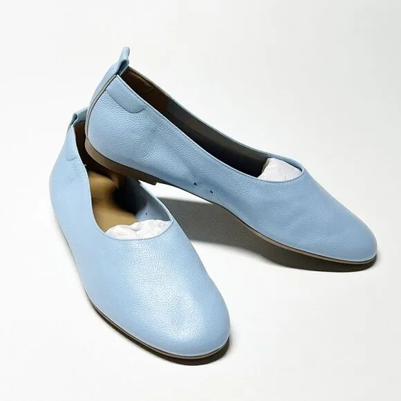 Everlane The Italian Leather Day Glove in Sky Blue Flats Ballets Size 6.5 NEW
