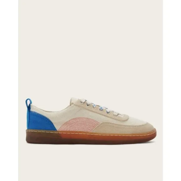 Everlane The Tread-Bare Sneakers in canvas Lapis Blue Red 6 New Womens Shoes