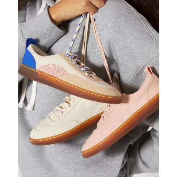 Everlane The Tread-Bare Sneakers in canvas Lapis Blue Red 6 New Womens Shoes