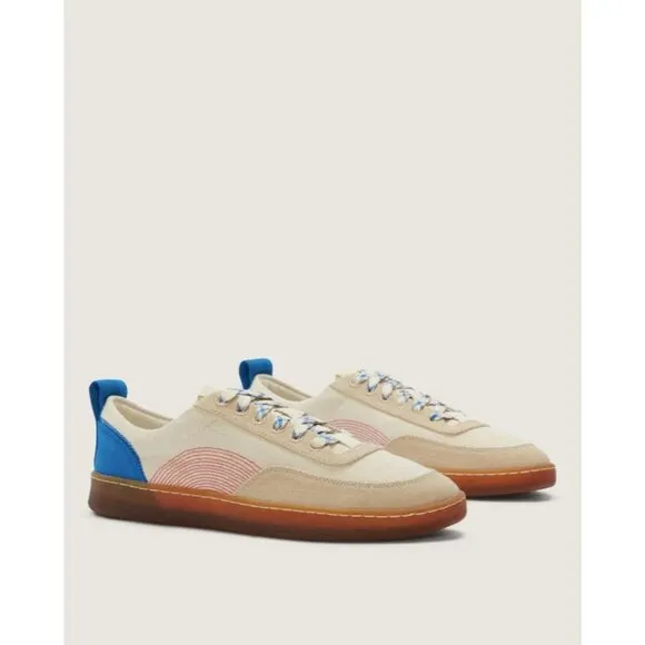 Everlane The Tread-Bare Sneakers in canvas Lapis Blue Red 6 New Womens Shoes
