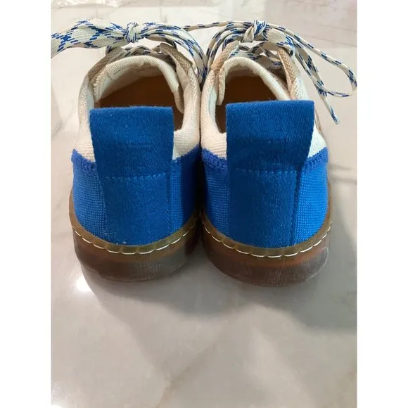 Everlane The Tread-Bare Sneakers in canvas Lapis Blue Red 6 New Womens Shoes