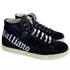 Extremely Rare Designer Galliano Men's High-Top Sneakers Sz 9.5-10 Numbered 1214