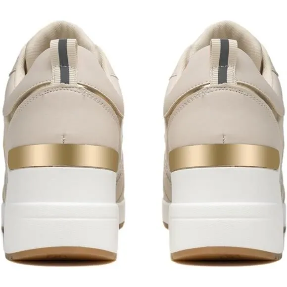 Fashion Wedge Heeled Sneakers for Women W142-beige