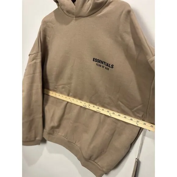 Fear of God Essentials Hoodie XL Desert Sand | Streetwear Sweatshirt | NWT