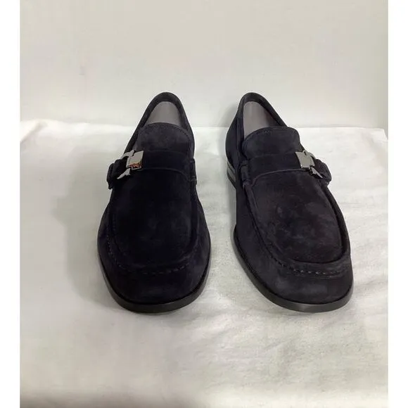 Ferragamo Adam Loafers in Black Suede