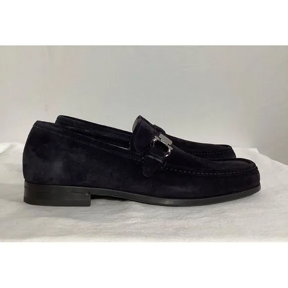 Ferragamo Adam Loafers in Black Suede