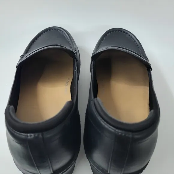 Fitflop Pilar Leather Platform Loafers Black Women’s Size 10