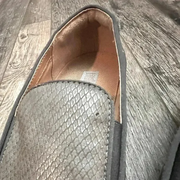 Fitflop Superskate Snake Gray Loafers size 6.5 comfort walking slip on sneaker