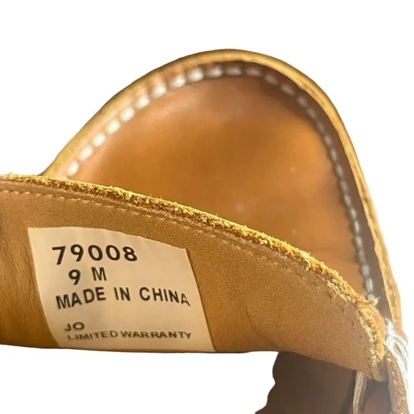 FJ Footjoy Men's Size 9 Driving Loafers Shoes Casual Tan Leather Horse Bit