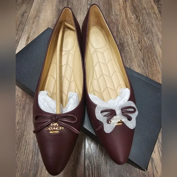 Flats, ballet, casual, office, luxury, designer, coach, shoes, women's, travel,