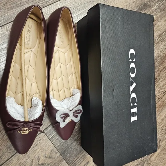 Flats, ballet, casual, office, luxury, designer, coach, shoes, women's, travel,