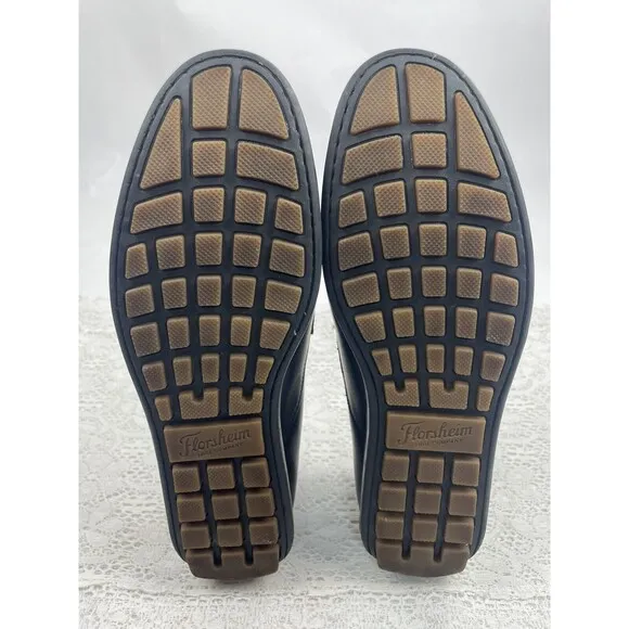 Florsheim Loafers Mens Size 9.5 M Shoes Slip On Leather Comfort Black NWOT