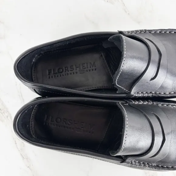Florsheim Men’s Soft Leather Moccasin Slip On Loafers Sz 7 1/2 EEE