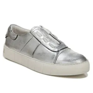 Franco Sarto Issake Womens Leather Distressed Casual and Fashion Sneakers