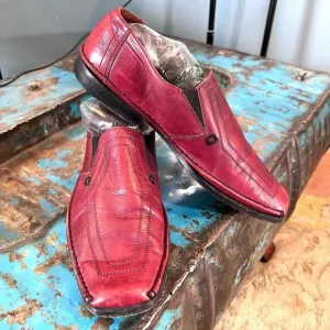 Fratelli, Rich Wine Leather, Slip-On Loafers,Elastic Darts for Extreme Comfort