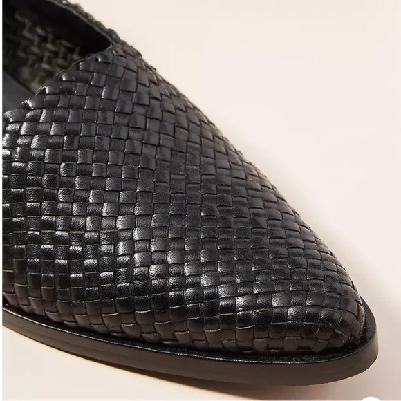 Freda Salvador Woven Ankle Strap Flats