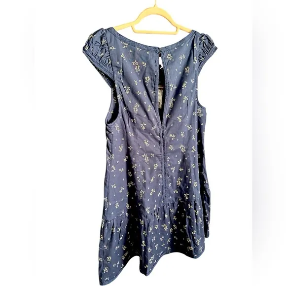 FREE PEOPLE Beasley Mini Dress in Navy Combo SZ Medium NWOT!