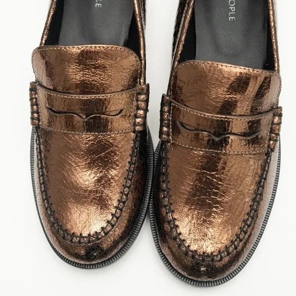Free People. Blanket Stitch Loafers.