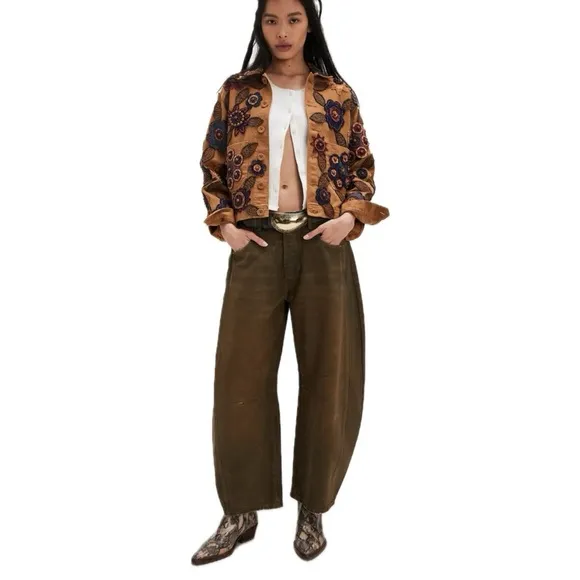 Free People | Good Luck Coated Jeans NWT