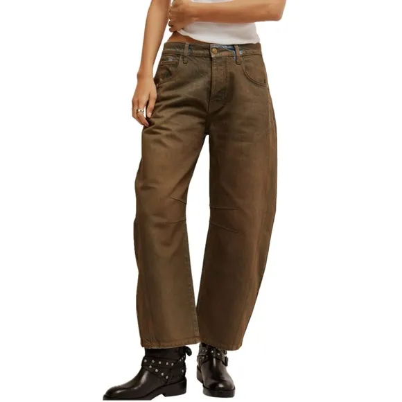 Free People | Good Luck Coated Jeans NWT