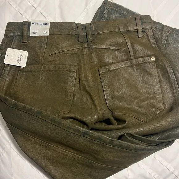 Free People | Good Luck Coated Jeans NWT