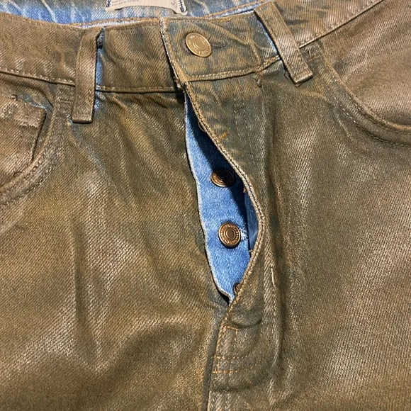 Free People | Good Luck Coated Jeans NWT