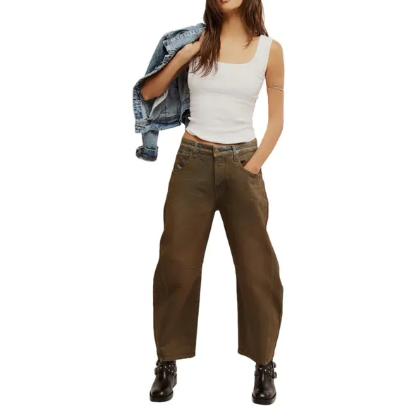 Free People | Good Luck Coated Jeans NWT