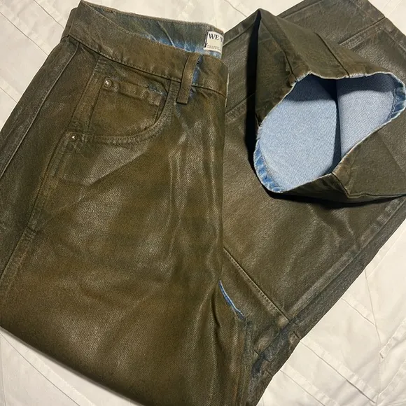 Free People | Good Luck Coated Jeans NWT