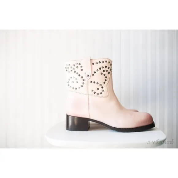 Free People Harmony Studded Ankle Boots 9