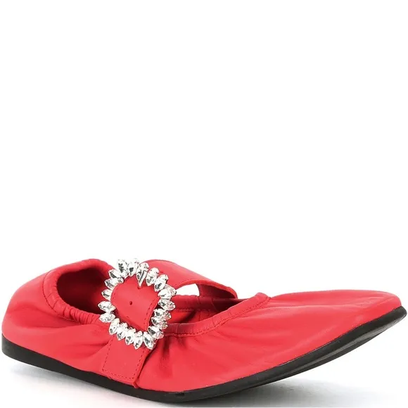 FREE PEOPLE Leather Ursa Gemini Ballet Flats