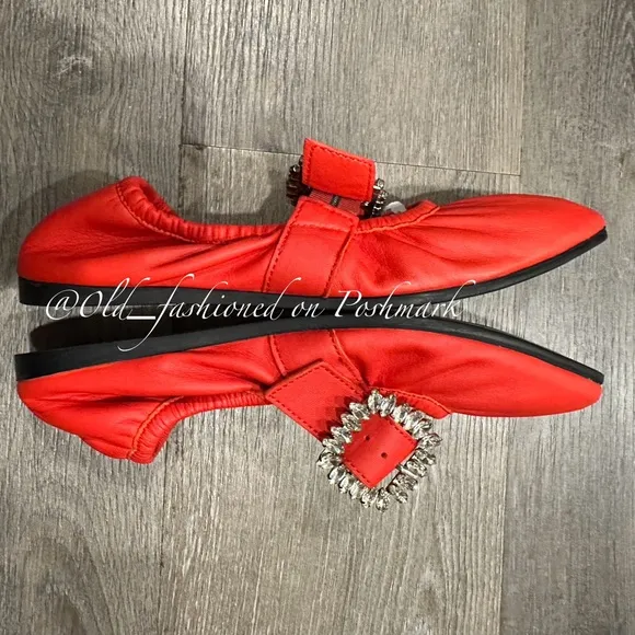 FREE PEOPLE Leather Ursa Gemini Ballet Flats