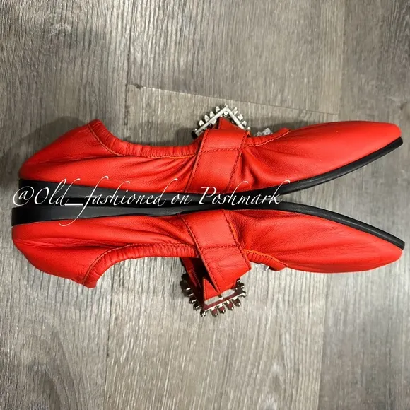 FREE PEOPLE Leather Ursa Gemini Ballet Flats