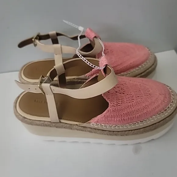 Free People Morning In Mykonos Crochet Platform Wedge Espadrilles