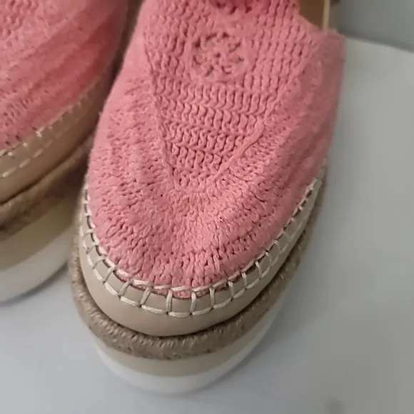 Free People Morning In Mykonos Crochet Platform Wedge Espadrilles