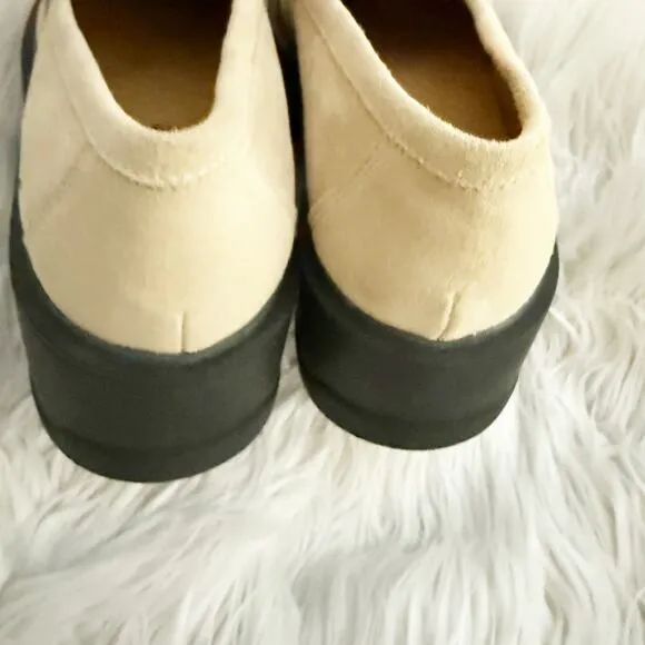 FREE PEOPLE | Nico Platform Loafer Leather Taupe Chunky Wedge | Size 40 (US 10)