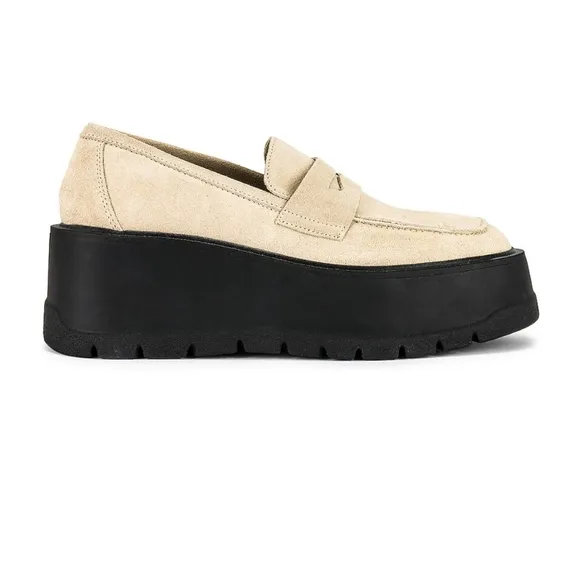 Free People Nico suede platform loafers