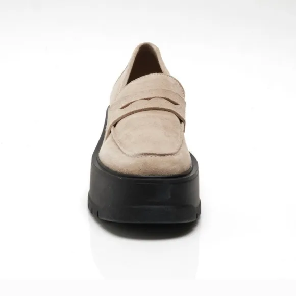 Free People Nico suede platform loafers