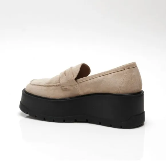 Free People Nico suede platform loafers