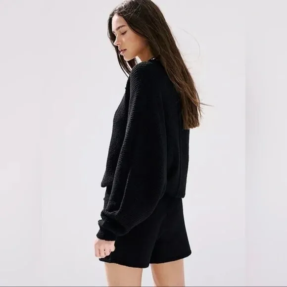 Free People Primavera Skort Sweater Set in Black XS NWT