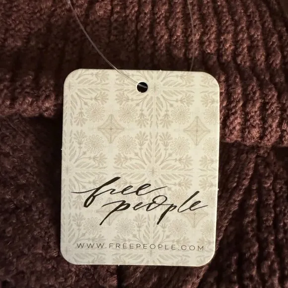 Free People Primavera Skort Sweater Set in Dark Brown  XS NWT