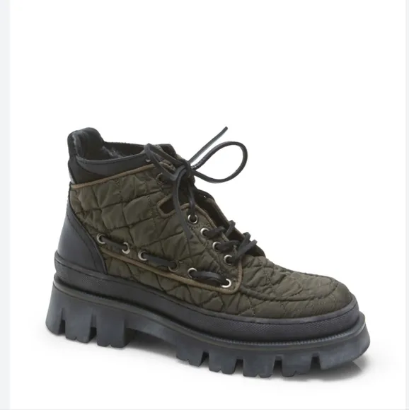 Free People Quilted Dawn Hiker Boots Platformed Women's 8.5