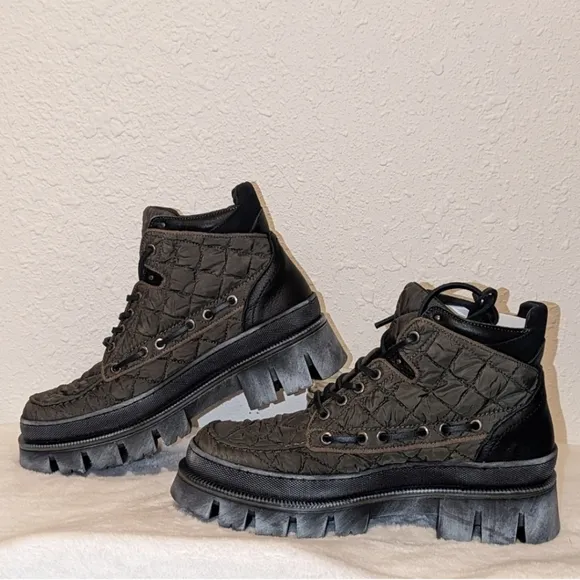 Free People Quilted Dawn Hiker Boots Platformed Women's 8.5