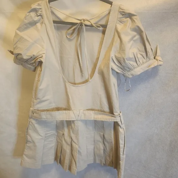 Free People SEVI Mini Pleats Dress In French Oak Sz M, XL