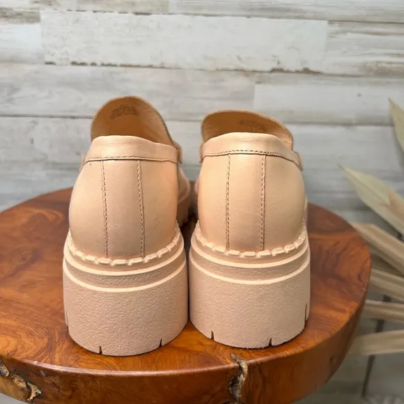 Free People Women's Lyra Lug Sole Loafers in Cantaloupe Size EU 39.5 Casual Shoe