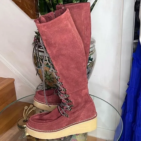 FREE PEOPLEAva Tall Lace Up Boots