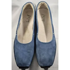 French Sole FS/NY Women's Stella Cobalt Blue Suede Slip-On Loafer Size 11